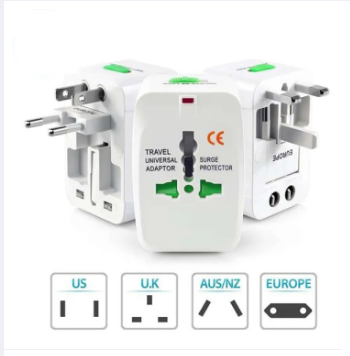 Universal World Travel Adapter All in 1 with 2 USB Port Charger Plug - Image 5