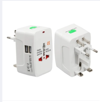 Universal World Travel Adapter All in 1 with 2 USB Port Charger Plug - Image 3