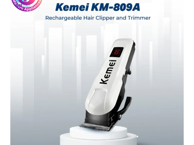 Kemei KM-809A Rechargeable Hair Clipper and Trimmer for Men