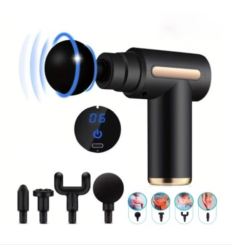 Powerful Handheld Massage Gun for Deep Tissue Relief - Compact & Elegant Design