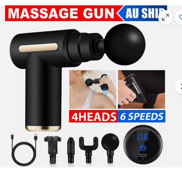 Powerful Handheld Massage Gun for Deep Tissue Relief - Compact & Elegant Design - Image 3