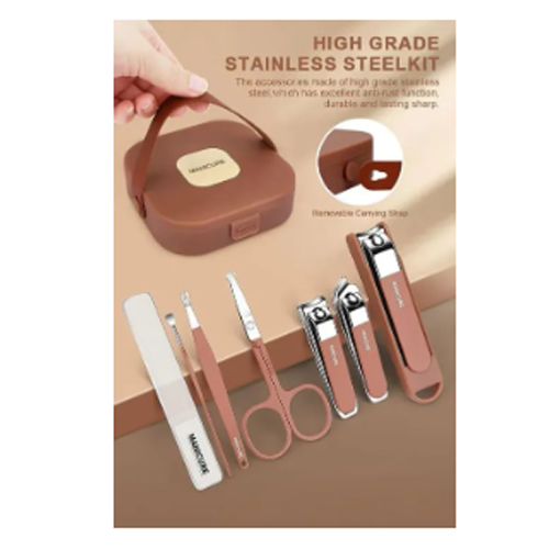 Nail Cutter 8pcs Set Anti-Splash Nail Clipper Set Portable Manicure Tool Nail Care - Image 2