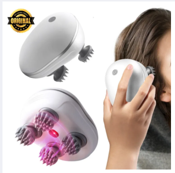 Smart Scalp Massager with Red Light - Electric, Portable, Waterproof Head Massager for Hair Growth